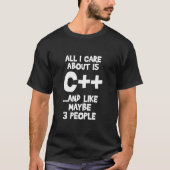 Funny Geek Programmer T Shirt (Voorkant)