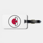 Funny Geeky Japan Countryball Flag Bagagelabel (Achterkant horizontaal)