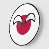 Funny Geeky Japan Countryball Flag Grote Klok (Hoek)