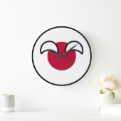 Funny Geeky Japan Countryball Flag Grote Klok (Huis)