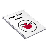 Funny Geeky Japan Countryball Flag Notitieboek (Rechterzijde)