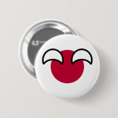 Funny Geeky Japan Countryball Flag Ronde Button 5,7 Cm (Voorkant /achterkant)