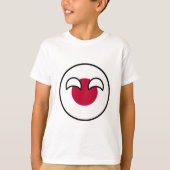 Funny Geeky Japan Countryball Flag T-shirt (Voorkant)