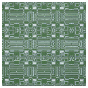 Funny Geeky Nerd Computer Circuit Board Patroon Stof