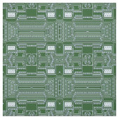 Funny Geeky Nerd Computer Circuit Board Patroon Stof (Swatch)