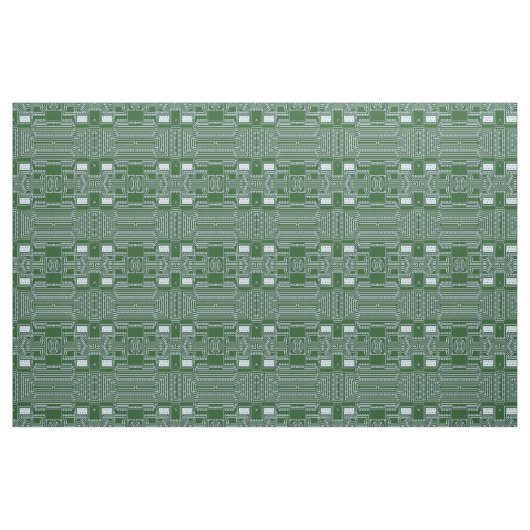 Funny Geeky Nerd Computer Circuit Board Patroon Stof (Fat Quarter)