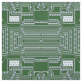 Funny Geeky Nerd Computer Circuit Board Patroon Stof (Swatch)