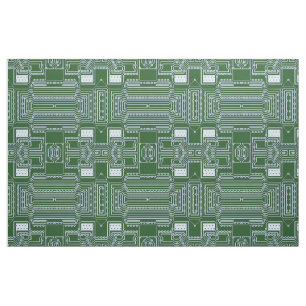 Funny Geeky Nerd Computer Circuit Board Patroon Stof