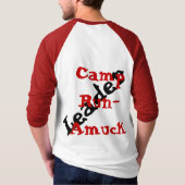 Funny Geeky Tshirt Camp run Amuck Leader (Achterkant)