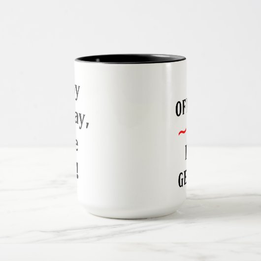 Funny Geezer 50e Verjaardag Mok (Midden)