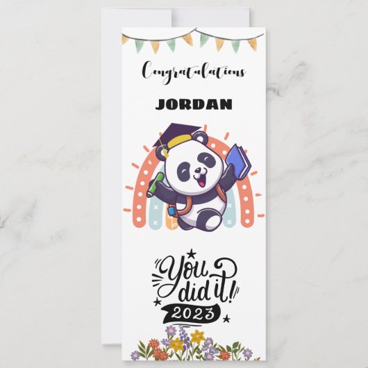 Funny Gefeliciteerd met Afstuderen Kaart (Voorkant)