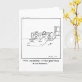 Funny Gefeliciteerd New Home Wenskaart Kaart (Gele Bloem)