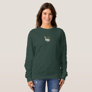 Funny Gekke Goose Forest Green Sweatshirt