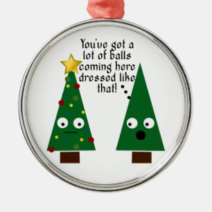 Funny Gekke Joke-kerstversiering Metalen Ornament