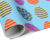 Funny, gekleurde paaseieren cadeaupapier (Rol Hoek)