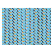 Funny gele paardenvogel cartoon tafelkleed (Voorkant (Horizontaal))