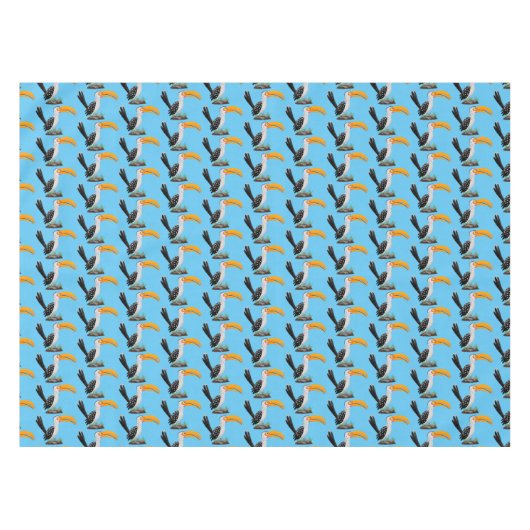 Funny gele paardenvogel cartoon tafelkleed (Voorkant (Horizontaal))