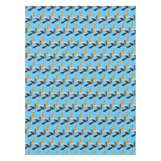 Funny gele paardenvogel cartoon tafelkleed (Voorkant)