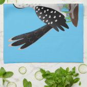 Funny gele paardenvogel cartoon theedoek (Gevouwen)