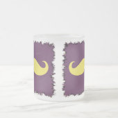 Funny gele snor matglas koffiemok (Center)