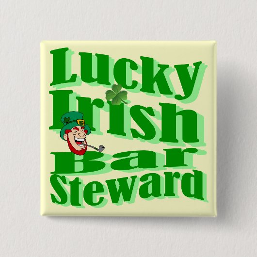 Funny gelukzak Irish St Patrick's day Vierkante Button 5,1 Cm (Voorkant)