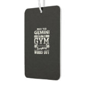 Funny Gemini Gym Workout Design Luchtverfrisser (Links)