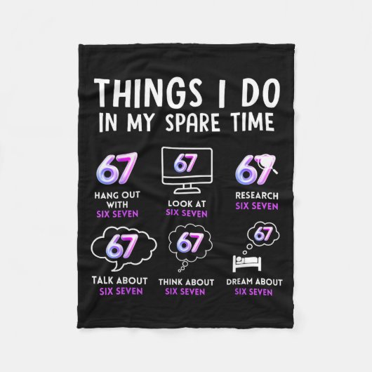 Funny Gen Alpha Lover Trend Fan Modern Youth Humor Fleece Deken (Voorkant)