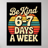 Funny Gen Alpha Meme Slang 67 Six Seven  Poster (Voorkant)