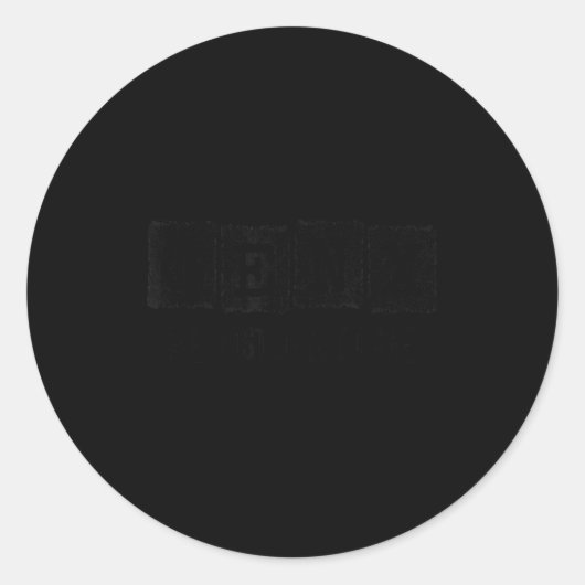 Funny Gen X - Generation X - Gen X Just Don't Care Ronde Sticker (Voorkant)