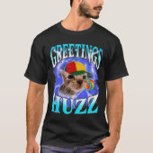 Funny Gen Z Gen Alpha Slang Cat Meme Greetings Huz T-shirt (Voorkant)