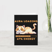 Funny Gen Z Meme 67 Cat Aura Cat Loading 67 Percen Kaart (Voorkant)