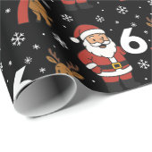 Funny Gen Z Santa & Rudolph 67 Holiday Gift Wrap Cadeaupapier (Rol Hoek)