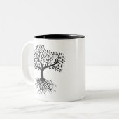 Funny Genealogie Ancestor Aangepast gepersonalisee Tweekleurige Koffiemok (Voorkant links)