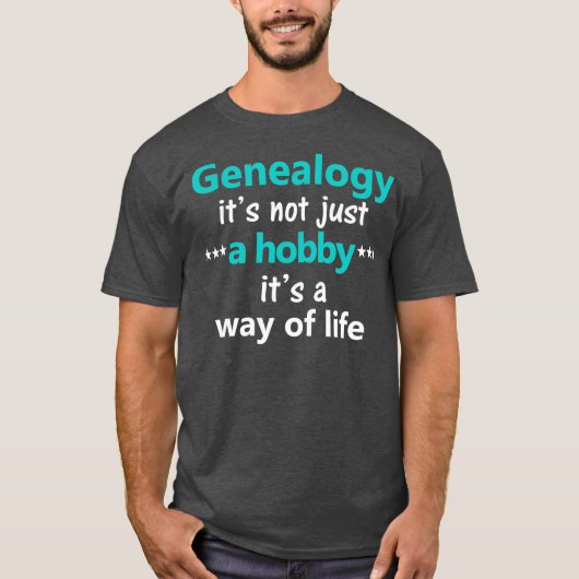 Funny Genealogie Ancestor Ancestry Familie Geschie T-shirt (Voorkant)