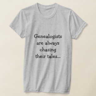 Funny Genealogist die hun verkoop Humor citaat ach T-shirt