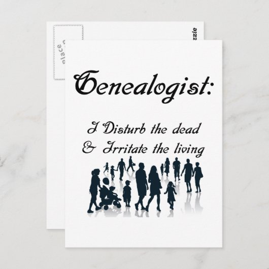 Funny Genealoy Briefkaart (Voorkant / Achterkant)