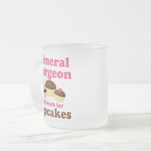 Funny General Surgeon Matglas Koffiemok (Voorkant links)