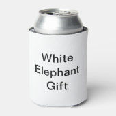 Funny Generic White Elephant Gift Blikjeskoeler (Blikje Voorkant)