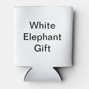 Funny Generic White Elephant Gift Blikjeskoeler