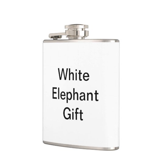Funny Generic White Elephant Gift Heupfles (Links)