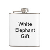 Funny Generic White Elephant Gift Heupfles (Voorkant)