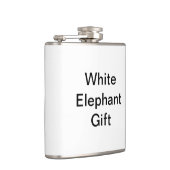 Funny Generic White Elephant Gift Heupfles (Rechts)