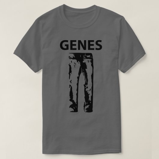Funny Genes Jeans Silhouette T-shirt (Design voorkant)
