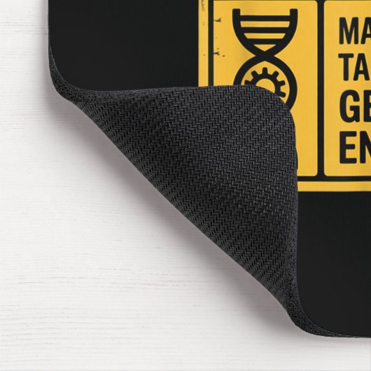 Funny Genetic Engineering Warning Sign Bioengineer Muismat (Hoek)