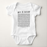 Funny Genius in Mathematics Pi Digits New Born Romper<br><div class="desc">pi= 3.14159 en zo op Wiskunde Mode pi Day Digits Funny Genius in Mathematics Pi Digits New Born</div>