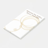 Funny "Geniuses Drink Coffee" Koffiekring Post-it® Notes (Schuin)