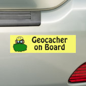 Funny Geocacher aan boord Geocaching Bumpersticker (Op auto)