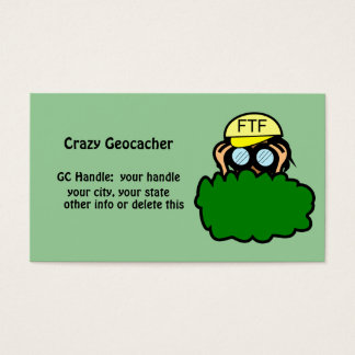 Funny Geocacher Geocaching Handle Signature Kaart