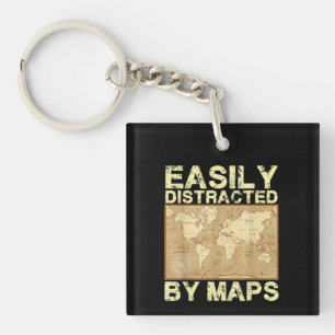 Funny Geography Teacher, gemakkelijk verstoord doo Sleutelhanger