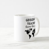 Funny Geography Teacher Gift Coffee Mok (Voorkant rechts)